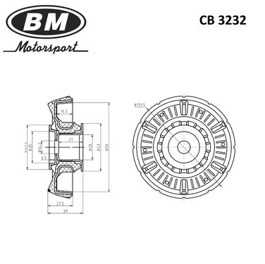 BM CB 3232 Опора верхняя стойки амортизатора с подшипником - 2