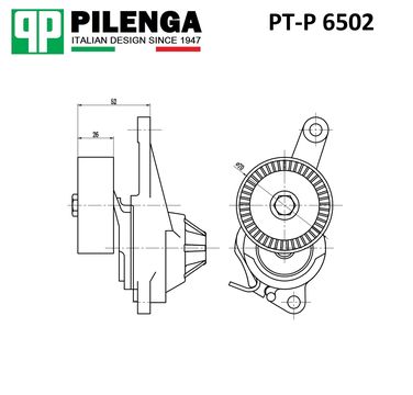 Pilenga PT-P 6502 Натяжитель ремня приводного - 2