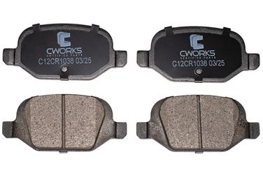 CWORKS C12CR1038 Колодки тормозные задние LOW metallic - 1