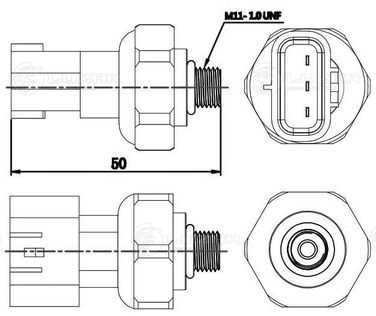 Luzar LRPS 1918 Датчик давления хладагента Toyota Camry (07-)/rav 4 (06-) (3pin) - 3