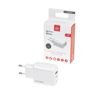 ARNEZI A0605107 Сетевое зарядное устройство 38W usb-a (qc3.0), Type-C (pd3.0) - 1