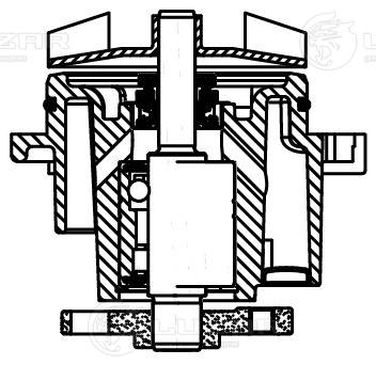 Luzar LWP 1017 Насос водяной для а/м Land Rover Range Rover IV (12-) 4.4d - 4