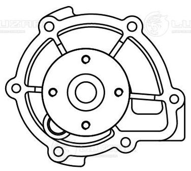 Luzar LWP 1105 Насос водяной для а/м Mitsubishi Pajero Sport (15-)/l200 (15-) 2.4d [4n15] - 2