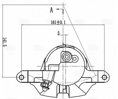 Trialli CF 190610 Суппорт торм. для а/м Toyota RAV 4 (06-)/Auris II (12-) перед. прав. d=63мм | перед прав | - 4