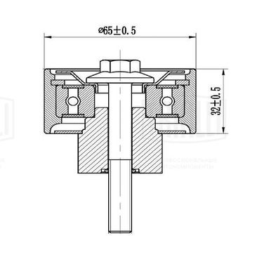 Trialli CM 0779 Ролик привод. ремня для а/м КамАЗ (дв. Cummins ISBe, ISDe, 6ct) d= 66.7 mm. (только ролик) HCV - 5