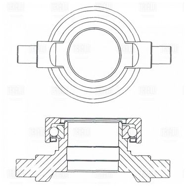 Trialli CT 0709 Муфта выкл. сцеп. для с/т МТЗ 320 (мех.) - 3