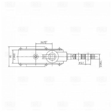 Trialli ZF 0721 Рычаг торм. рег. мех. (трещотка) для а/м МАЗ перед. прям. (эволв. шлиц) | перед | HCV - 4