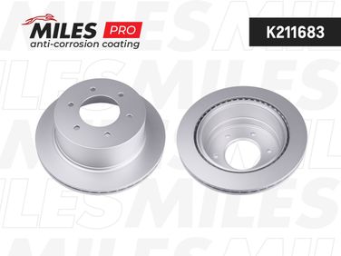 Miles K211683 Диск тормозной mitsubishi pajero sport 08- задний вент.D=315мм. (с антикоррозионным покрытием) - 1