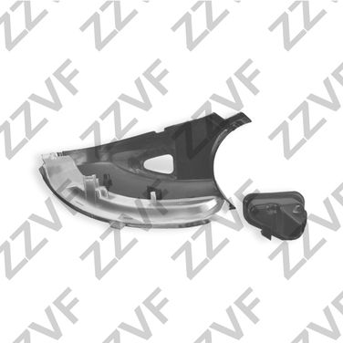 ZZVF ZVPFR026 Повторитель поворота в боковое зеркало правый (R) VW passat (11-15), CC (12-17) - 2