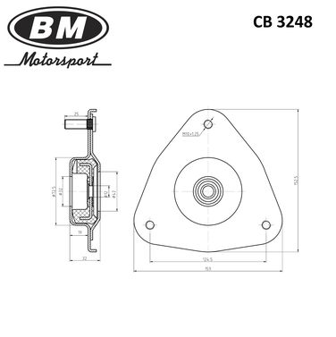 BM CB 3248 Опора верхняя стойки амортизатора - 2