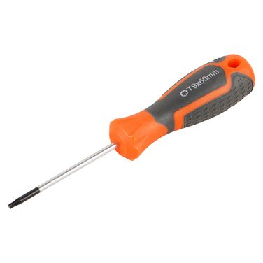 AIRLINE ATBX005 Отвертка torx TX9x60 с эргономичной рукояткой магнитная, пласт.подвес - 3
