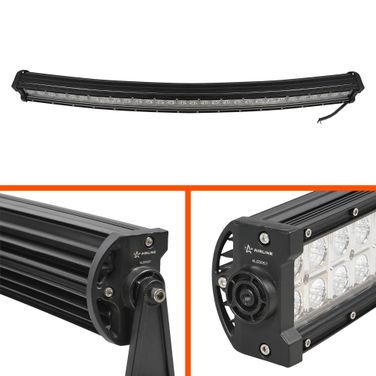 AIRLINE ALED057 Фара светодиодная (балка) двухрядная изогн., 60led комбин.свет, 180w, (820х78х60) 12/24v - 3