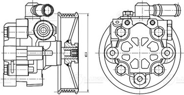 Luzar LPS 0522 Насос ГУР для а/м Chevrolet Captiva (06-)/Opel Antara (06-) 2.2d - 4