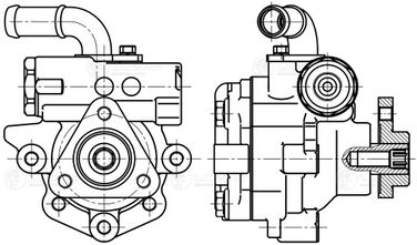 Luzar LPS 1805 Насос ГУР для а/м VW Touareg (02-)/Audi Q7 (05-) 3.0D/3.6i - 4