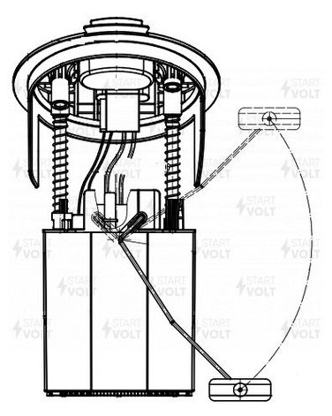 STARTVOLT SFM 1500 Модуль топл. насоса для а/м Mercedes-Benz c w204 (06-) 1.8i/E w212 (09-) 3.0i б/эж. нас. - 2