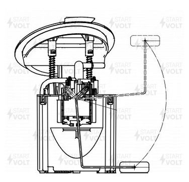 STARTVOLT SFM 1521 Модуль топл. насоса для а/м Mercedes-Benz e w212 (09-)/с w204 (06-) 1.8i с/эж.нас. - 2