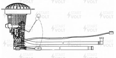 STARTVOLT SFM 2560 Модуль топливозаборника для а/м Mercedes-Benz m w164 (05-) 3.5i/5.0i c 09.2007 г. - 2
