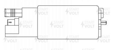 STARTVOLT SFP 0523 Мотор бензонасоса для а/м Chevrolet Lanos (05-)/zaz Sens (97-) 1.3/1.5i - 1