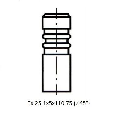 ZIKMAR Z17414R Клапан ДВС Citroen C3,C4/Peugeot 207-5008,Partner/Mini 1.4/1.6 VTi 16V (n12b16a,n12b14a,n16b16a,ep3, - 3