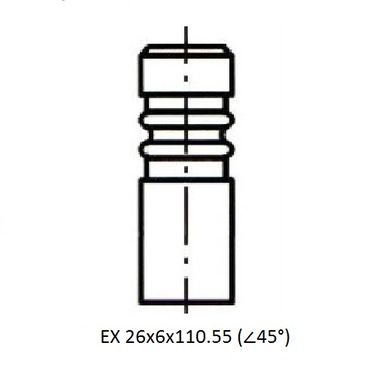 ZIKMAR Z17416R Клапан ДВС VAG 1.4/1.6 tfsi 16V (aua,bby,ahw,akq,ape,axp,afk,anm,aqq,aub,bca,bln,bmy,bkg,cthg,cthd,c - 3