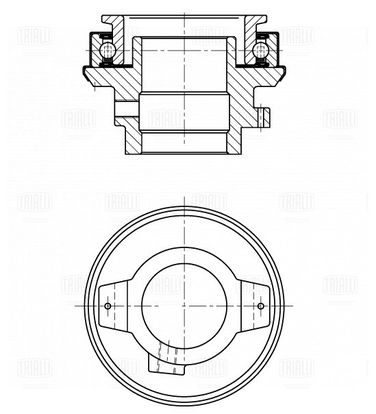 Trialli CT 0711 Муфта выкл. сцеп. для а/м КамАЗ Компас 9 (22-)/jac n75/n80/n90 с двиг. Cummins ISF 3.8 HCV - 1