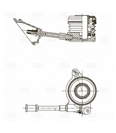 Trialli CT 123 Муфта выкл. сцеп. для а/м Volvo S60 (00-) (гидравл.) - 3