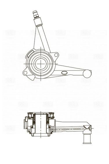 Trialli CT 1811 Муфта выкл. сцеп. для а/м VW Transporter T4 (95-) (гидравл.) - 3