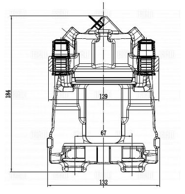 Trialli CF 084771 Суппорт торм. для а/м BMW 3 F30 (11-)/4 F30 (13-)/1 f20/f21 (11-) перед. прав. d=57мм | перед прав | - 4