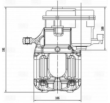 Trialli CF 052311 Суппорт торм. для а/м BMW 5 f10/f11/f07 (10-) зад. лев. d=44мм (а/м с epb) | зад лев | - 4