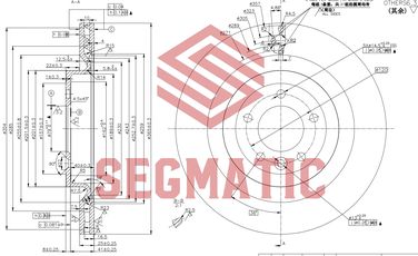SEGMATIC SBD30093355 Диск торм. задн. land rover range rover 12=> - 1