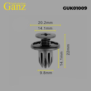 GANZ GUK01009 Клипса универсальная - 1
