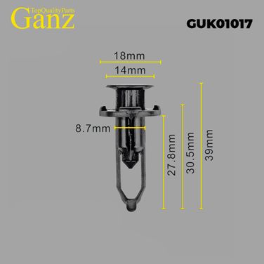 GANZ GUK01017 Клипса универсальная - 1