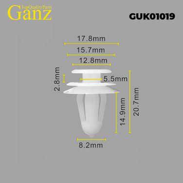 GANZ GUK01019 Клипса универсальная - 1