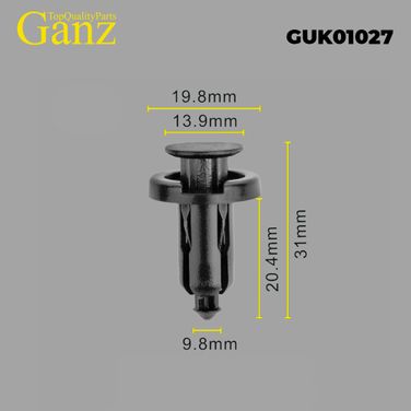 GANZ GUK01027 Клипса универсальная - 1