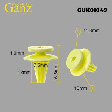 GANZ GUK01049 Клипса универсальная - 1