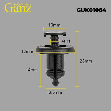 GANZ GUK01064 Клипса универсальная - 4