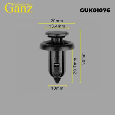GANZ GUK01076 Клипса универсальная - 1