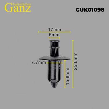 GANZ GUK01098 Клипса универсальная - 1