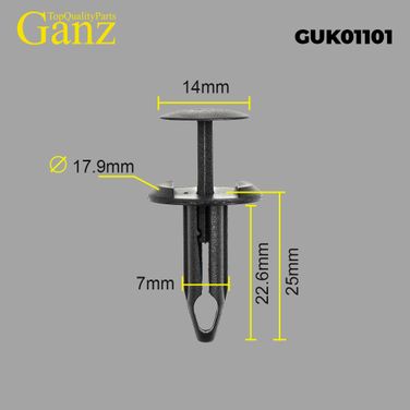 GANZ GUK01101 Клипса универсальная - 1