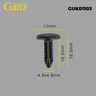 GANZ GUK01103 Клипса универсальная - 1
