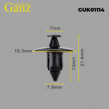 GANZ GUK01114 Клипса универсальная - 1