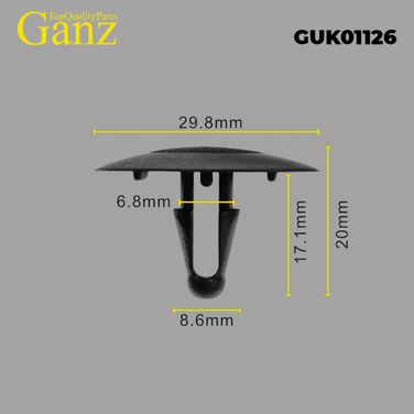 GANZ GUK01126 Клипса универсальная - 1
