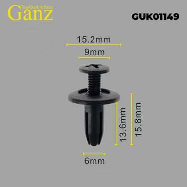 GANZ GUK01149 Клипса универсальная - 1