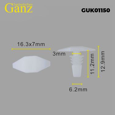 GANZ GUK01150 Клипса универсальная - 1