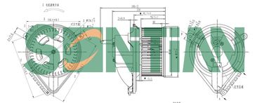 SONTIAN ZD172694 Вентилятор отопителя. Mercedes-Benz Sprinter (95-) - 3