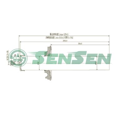 SENSEN 42141927 Амортизатор подвески передний газовый Audi a4/a5/q5 1.8TFSi/3.2TFSi/2.7TDi/3.0TDi 07> - 1