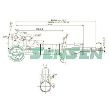SENSEN 42140541 Амортизатор honda civic 06-11 пер. лев. Газ - 1