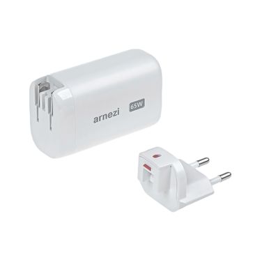 ARNEZI A0605108 Сетевое зарядное устройство GAN 65W usb-a (qc3.0), 2 x Type-C (pd3.0) - 2