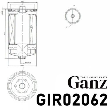 GANZ GIR02062 Фильтр топливный KIA soul дизель - 4