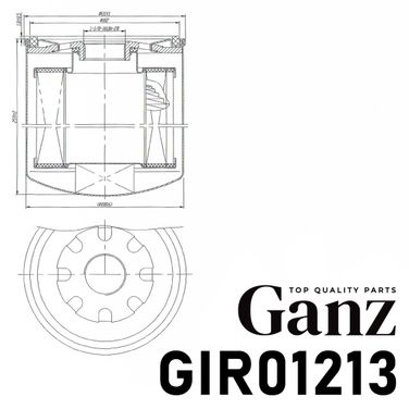 GANZ GIR01213 Фильтр масляный volvo/scania - 4